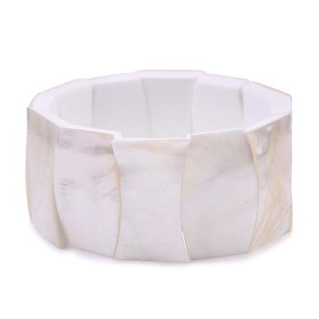 Royal Bali Kollektion- Flexibles Perlmutt-Armband - 0,10 ct.