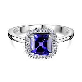 RHAPSODY AAAA Tansanit und VS Diamant Ring in 950 Platin – 2,19 ct.