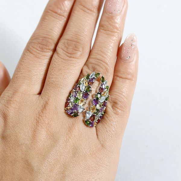 GP Amore Kollektion - Mehrfarbiger Ring, 925 Silber rhodiniert (Größe 19.00) ca. 6.97 ct image number 2