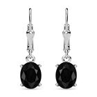 Elite Schungit Ohrringe, 925 Silber platiniert ca. 2.29 ct