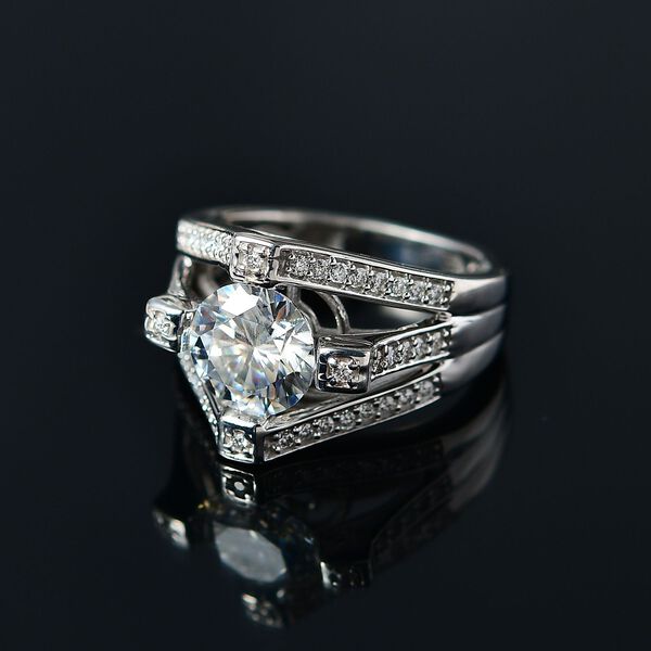 Moissanit Ring, ca. 2,27 ct image number 3