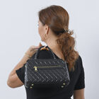 LA MAREY Crossbody Tasche aus 100% echtem Leder mit RFID Schutz und abnehmbarem Riemen, Schwarz image number 2