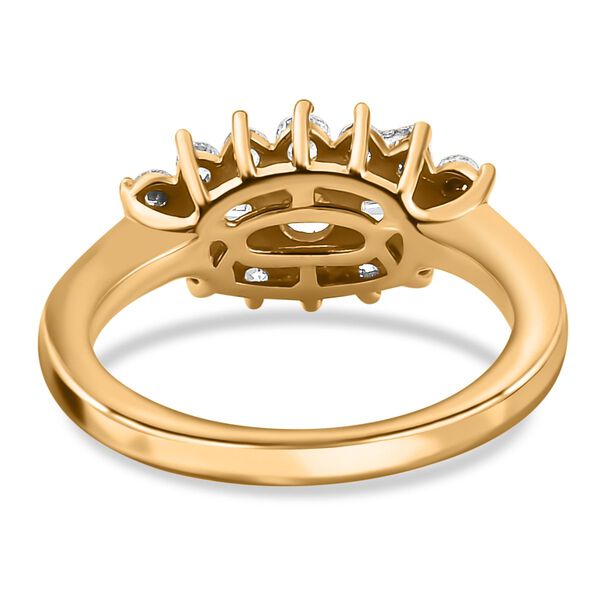 LUSTRO STELLA Hergestellt mit Feinster ZIRKONIA Ring 925 Silber vergoldet image number 6