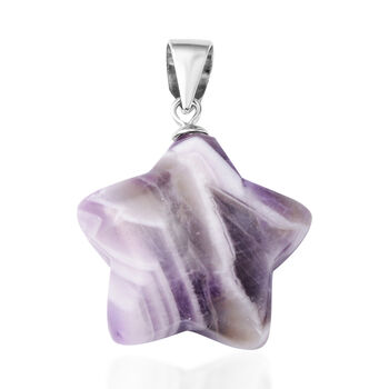 Zweifarbiger Amethyst Anh&auml;nger 925 Silber rhodiniert ca. 12,00 ct
