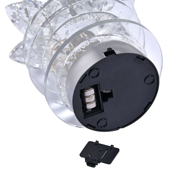 The 5th Season - Kristall Lotusblüte LED-Licht mit drehbarem Sockel, 9,5x10,5 cm, weiß image number 4