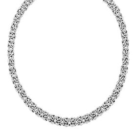 Byzantinische Halskette in Silber, 50cm