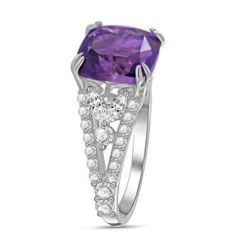 AA Lusaka Amethyst und Zirkon Ring - 5,95 ct.