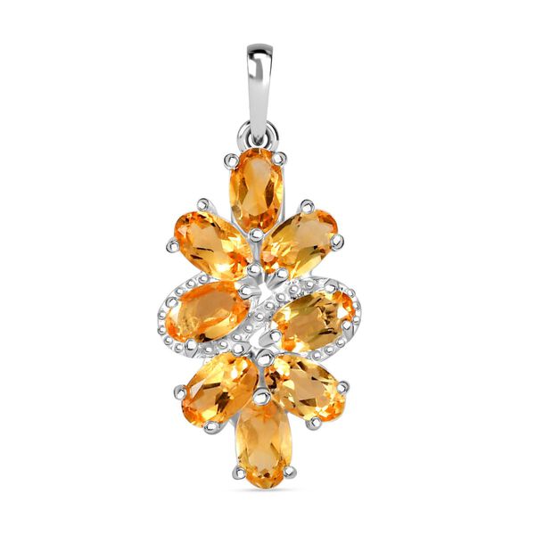 Citrin Anh&auml;nger 925 Silber ca. 1,83 ct