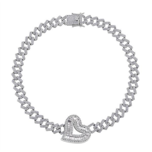 Weißer Kristall Halskette ca. 50 cm Standard image number 3