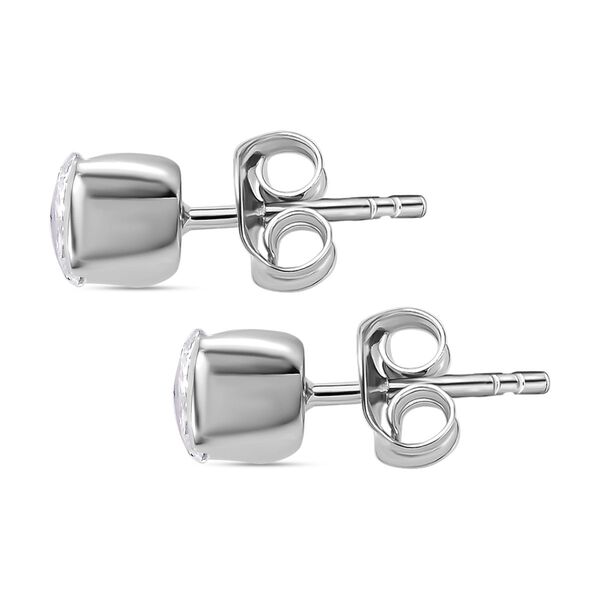 Moissanit Ohrringe, ca. 0,88 ct. image number 4