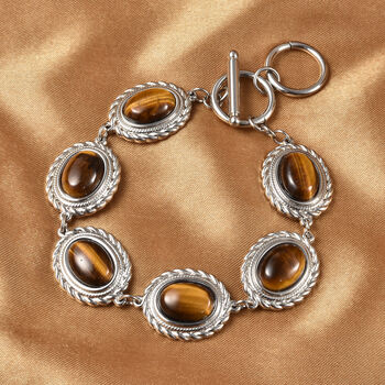 Gelbes Tigerauge-Armband, ca. 20 cm, ca. 19.30 ct