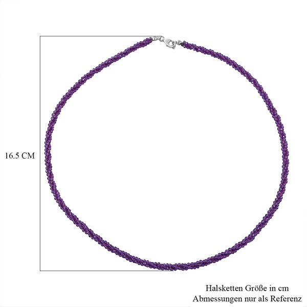 Afrikanische Amethyst-Halskette, 45 cm - 100 ct. image number 5