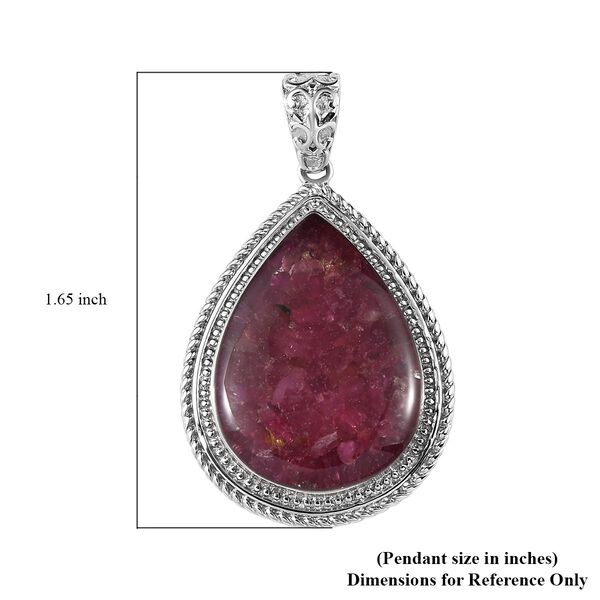 Afrikanischer Rubin-Anh&auml;nger, (Fissure gef&uuml;llt), Edelstahl ca. 12.00 ct image number 6