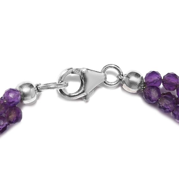 Amethyst Armband ca. 19 cm Lange 925 Silber ca. 35.78 ct image number 3