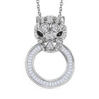 GP Kanchanaburi Blauer Saphir, Weißer Diamant Schmuckset 925 Silber rhodiniert ca. 0.99 ct