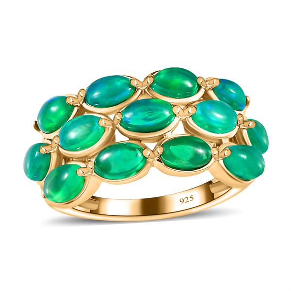 AA gr&uuml;ner &auml;thiopischer Welo Opal-Ring - 1,70 ct. image number 4