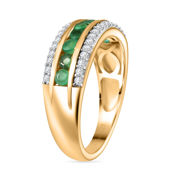 D'Joy AA Smaragd und Zirkon Ring - 0,93 ct. image number 5