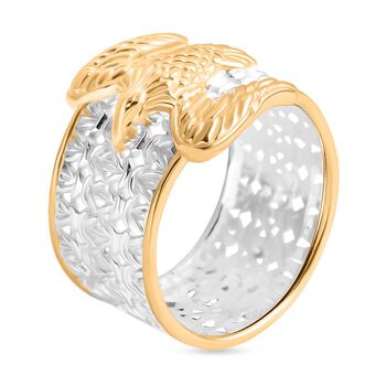 D'Joy 925 Silber Zweifarbige BeschichtungRing (Gr&ouml;&szlig;e 18.00) ca. 6,35g