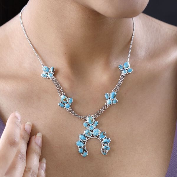 Sierra Nevada Türkis 45cm Halskette - 15,81 ct. image number 2