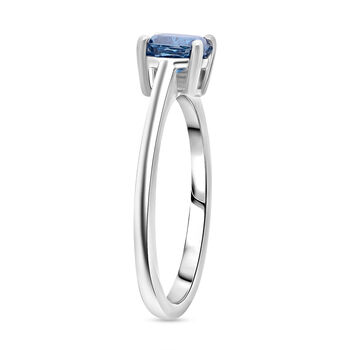 LUXURIANT SI Labor blauer Diamant Ring - 1 ct.