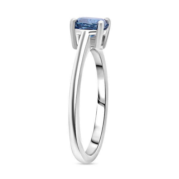 LUXURIANT SI Labor blauer Diamant Ring - 1 ct. image number 3
