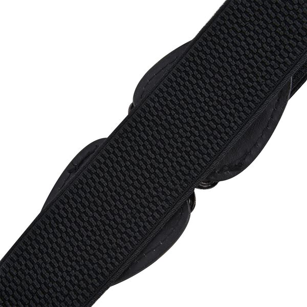 Modischer G&uuml;rtel mit Metallschnalle, Gr&ouml;&szlig;e 4x65 cm, gewebt, Schwarz image number 4