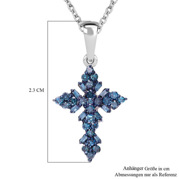 Blauer Diamant-Anhänger - 0,34 ct. image number 3