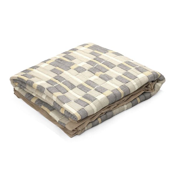 Luxus Jacquard Decke, fein gemustert, 2200 g Poly Füllung, 200 x 230 cm, Grau image number 4