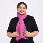 LA MAREY - 100% Kaschmirwolle superweicher Schal, Größe 70x190 cm, Rosa