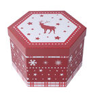 14er-Set Weihnachtskugeln in Geschenkbox, Weihnachtsmotiv, Durchmesser 7,5 cm, Weiß und Rot image number 4