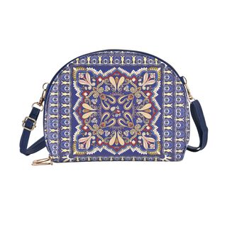 Umhängetasche mit Multi-Fächern und RFID Schutz, 21x16,5x4,5 cm, Kaleidoskop