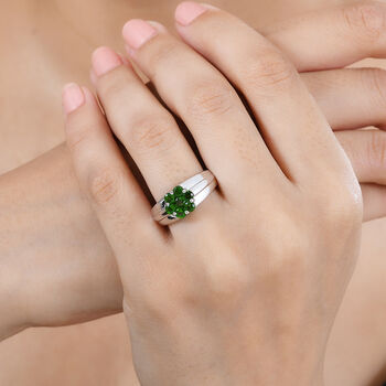 Nat&uuml;rlicher Chromdiopsid-Ring - 0,89 ct.