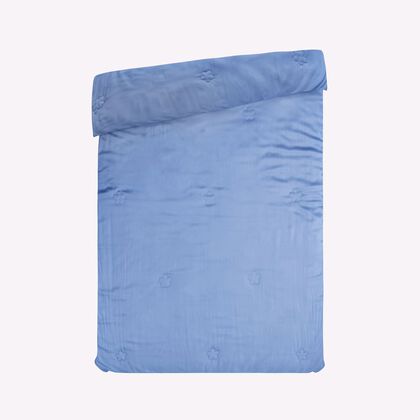 Bambus-Bettdecke mit Steppung, temperaturausgleichend, hypoallergen, mit 100?% Bambusf&uuml;llung, 135x200?cm, blau