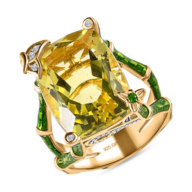 GP Vola via Kollektion - AAA Ouro Verde Quarz und Multi-Edelstein-Ring - 10,27 ct.