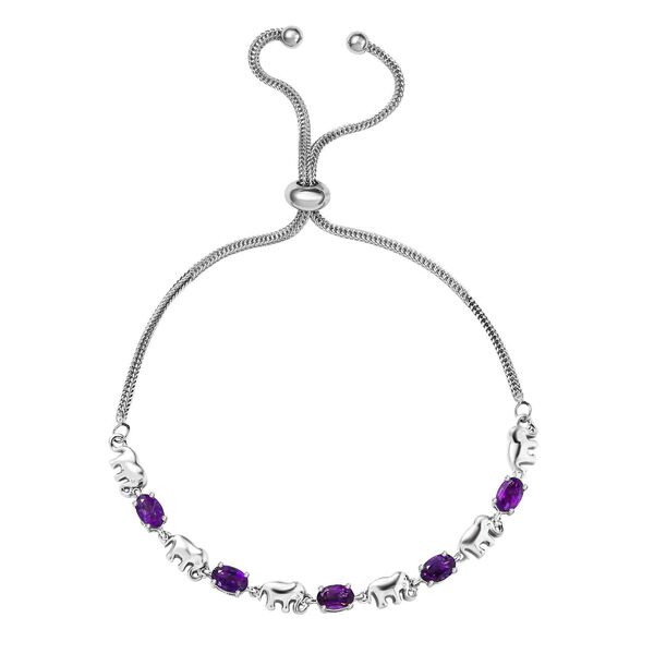 Flexibles afrikanisches Amethyst-Armband, 25,5 cm - 2,25 ct.