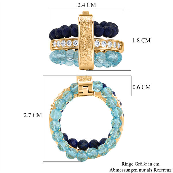 EverTrue Zirkonia, Apatit und Lapislazuli Ring image number 7