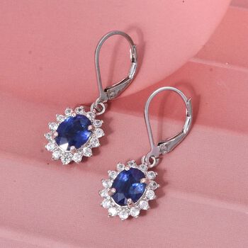 D'Joy Masoala Saphir und Zirkon Ohrringe - 4,52 ct.