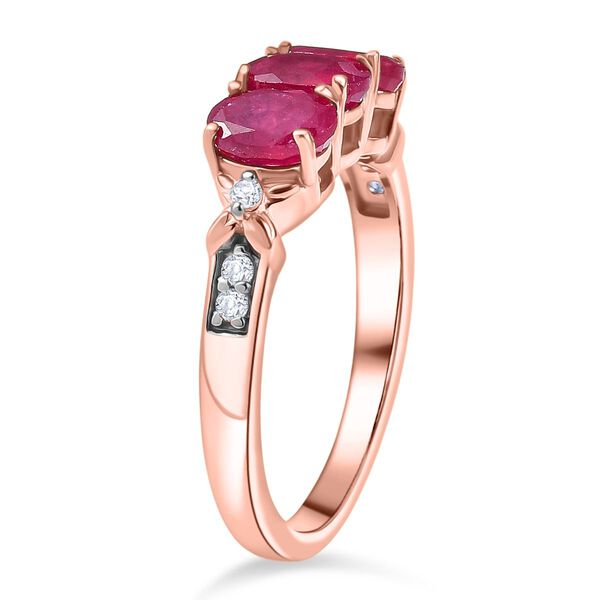 D&rsquo;Joy Ilakaka Rosa Saphir und Zirkon Ring - 2,12 ct. image number 4