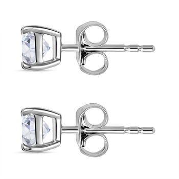 LUXURIANT SGL zertifizierte VS-EF Labor Diamant Ohrringe in 585 Wei&szlig;gold - 1 ct.