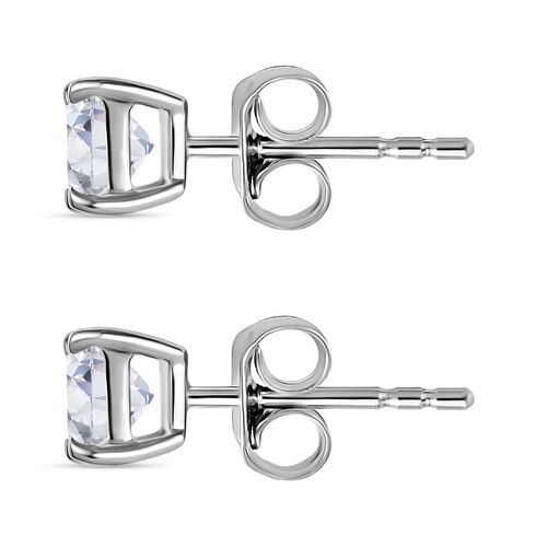 LUXURIANT DIAMOND- SGL zertifizierte VS-EF Labor Diamant Ohrringe in 585 Weißgold - 1 ct. image number 4
