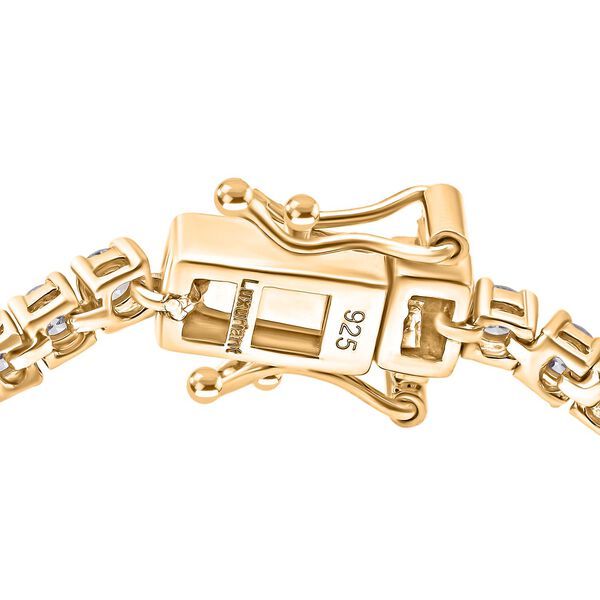 Lab Grown Diamant SI-GH Armband ca. 19 cm 925 Silber 750 Gelbgold Vermeil ca. 3,98 ct. image number 3