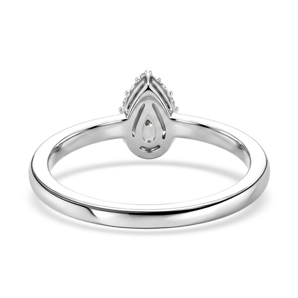 LUXURIANT DIAMOND - Lab Grown Diamant SI-GH Ring 925 Silber Rhodiniert (Gr&ouml;&szlig;e 17.00) ca. 0,15 ct image number 6