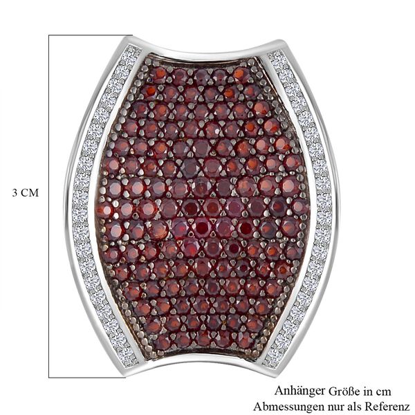 Roter Granat und Zirkon-Anh&auml;nger - 4,67 ct. image number 6