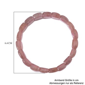 Erdbeer Quarz Armband 17 cm  ca. 170.00 ct
