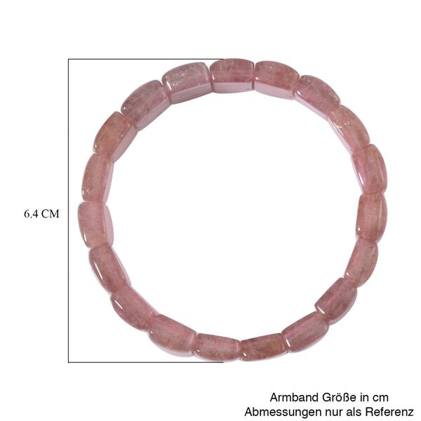 Erdbeer Quarz Armband 17 cm  ca. 170.00 ct image number 3
