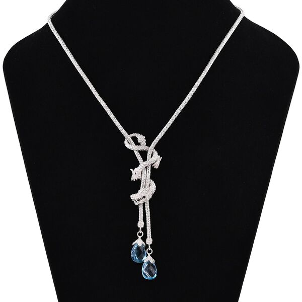 Royal Bali Kollektion- Blau Topas Halskette - 16,38 ct. image number 2