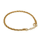 Italianisches Omega Armband, ca. 18 cm, 925 Silber vergoldet ca. 5,76g