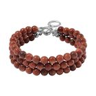 Gold Sandstein Armband ca. 18 cm Reiner Edelstahl ca. 30.00 ct