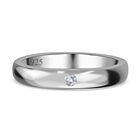 Diamant P1 Band Ring 925 Silber platiniert  ca. 0,05 ct image number 0