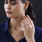 3er-Set- AA Tansanit und Zirkon Ring, Ohrstecker und Anhänger - 1,85 ct. image number 2